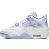 Dámské tenisky Jordan 4 Retro Forget Me Not v bílé a světle modré barvě, boční pohled