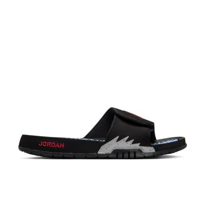 Jordan HYDRO 5 RETRO SLIDE / Black Metallic - 555501-061 (Velikost Eur 46|US 12|30cm)