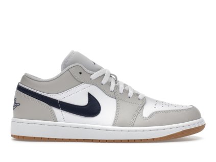 Jordan 1 Low Midnight Navy Neutral Grey 360 01