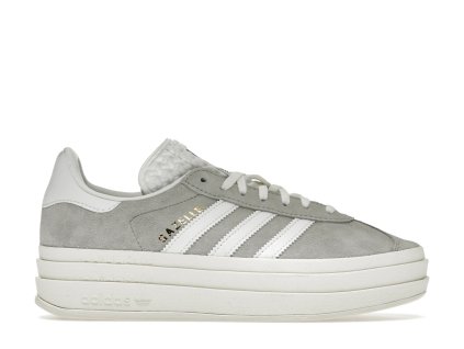 adidas Gazelle Bold Grey White Womens 360 01
