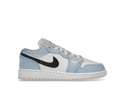 Jordan 1 Low Ice Blue Black (GS) (Velikost 38.5)