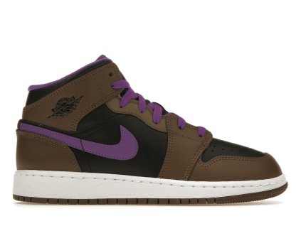 Jordan 1 Mid Purple Mocha (GS) (Velikost 38.5)