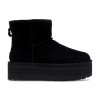 UGG Classic Mini Platform Boot Black Womens 360 01