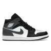 Jordan 1 Mid Black White Iron Grey 360 01