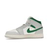 Jordan 1 Mid White Pure Platinum Pine Green (GS) (Velikost 38.5)