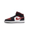 Air Jordan 1 Mid Black Fire Red (GS) (Velikost 38.5)