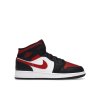 Air Jordan 1 Mid Black Fire Red (GS) (Velikost 38.5)