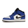 Jordan 1 Mid Game Royal White Black (GS) (Velikost 37.5)