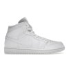 Jordan 1 Mid Triple White 360 01