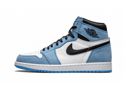 air jordan 1 retro high white university blue black 1 1000