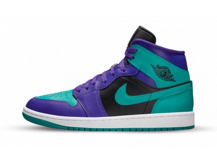 air jordan 1 mid black grape w 1 1000