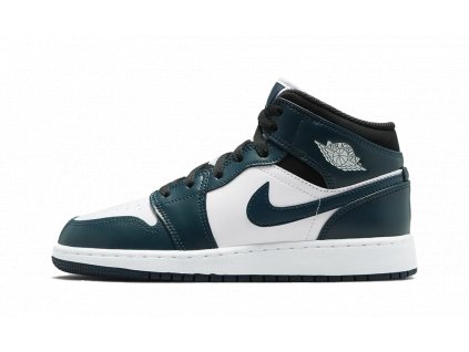 air jordan 1 mid dark teal gs 1 1000