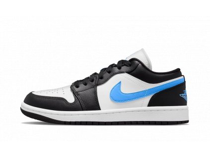 air jordan 1 low black university blue white w 1 1000