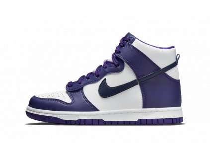 nike dunk high electro purple midnght navy gs 1 1000
