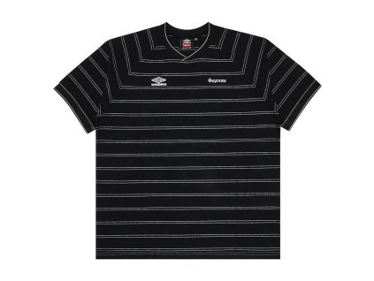 11853 supreme umbro stripe soccer jersey black 1