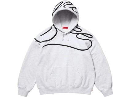 15213 3 shoulder script hooded sweatshirt ash grey 12