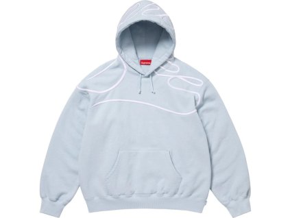 15228 2 shoulder script hooded sweatshirt light blue 4