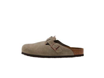 Birkenstock Boston Soft Footbed "Suede Taupe"
