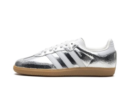 8271 adidas samba og silver metallic cracked leather w 1