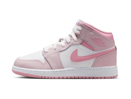 AirJordan1MidPearlPinkWhite GS