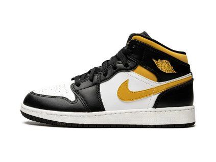 Jordan1MidWhitePollenBlack GS