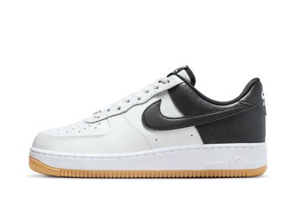 NikeAirForce1LowWhiteBlackMetallicSilver