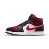 air jordan 1 mid alternate bred toe 1 1000