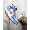 Jordan 1 Mid "French Blue Fire Red"