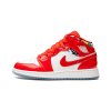 air jordan 1 mid barcelona sweater red patent gs 1 1000