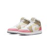 air jordan 1 mid white pink tan gs 2 1000