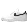 NikeAirForce1LowWhiteBlackPebbledLeather