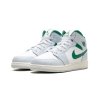 AirJordan1MidWhitePurePlatinumPineGreen GS 1