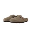 Birkenstock Boston Soft Footbed "Suede Taupe"