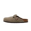 Birkenstock Boston Soft Footbed "Suede Taupe"