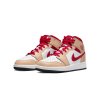 air jordan 1 mid beige red gs 2 1000