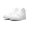AirJordan1MidTripleWhiteTumbledLeather GS 1