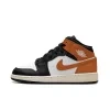 air jordan 1 mid gs starfish black toe 159022 01
