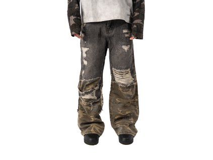 Droven Half Camo Pants - Dark