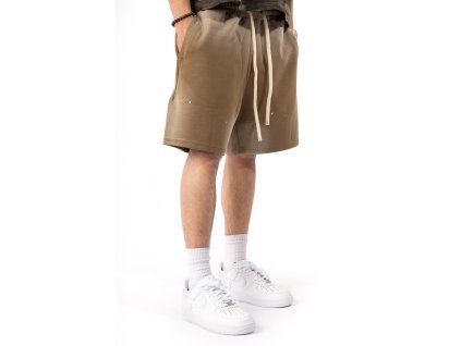 Droven Washed Shorts - Brown