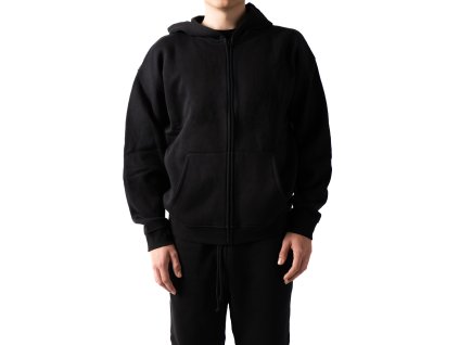 SKIMS MENS ZIP UP HOODIE black