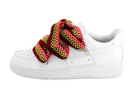 Nike Air Force 1 White Lanvin Rope Laces Multicolor
