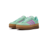 Adidas Gazelle Bold J Clear Mint Flash Pink
