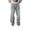 Droven Rhinestones Pants - Washed Blue