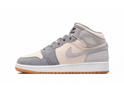 air jordan 1 mid beige grey suede gs 1 1000