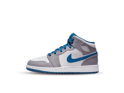 air jordan 1 mid true blue cement gs 1 1000