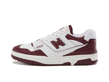 New Balance 550 White Burgundy (Velikost 44.5)