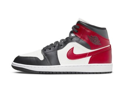 Air Jordan 1 Mid WMNS 'Black Toe'(W)