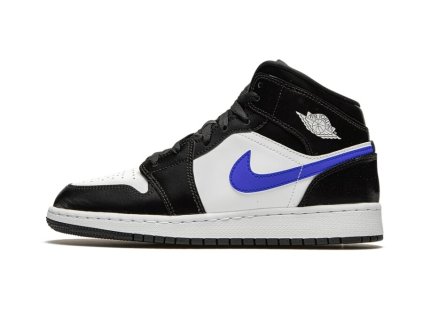 Air Jordan 1 Mid Black Racer Blue (GS)