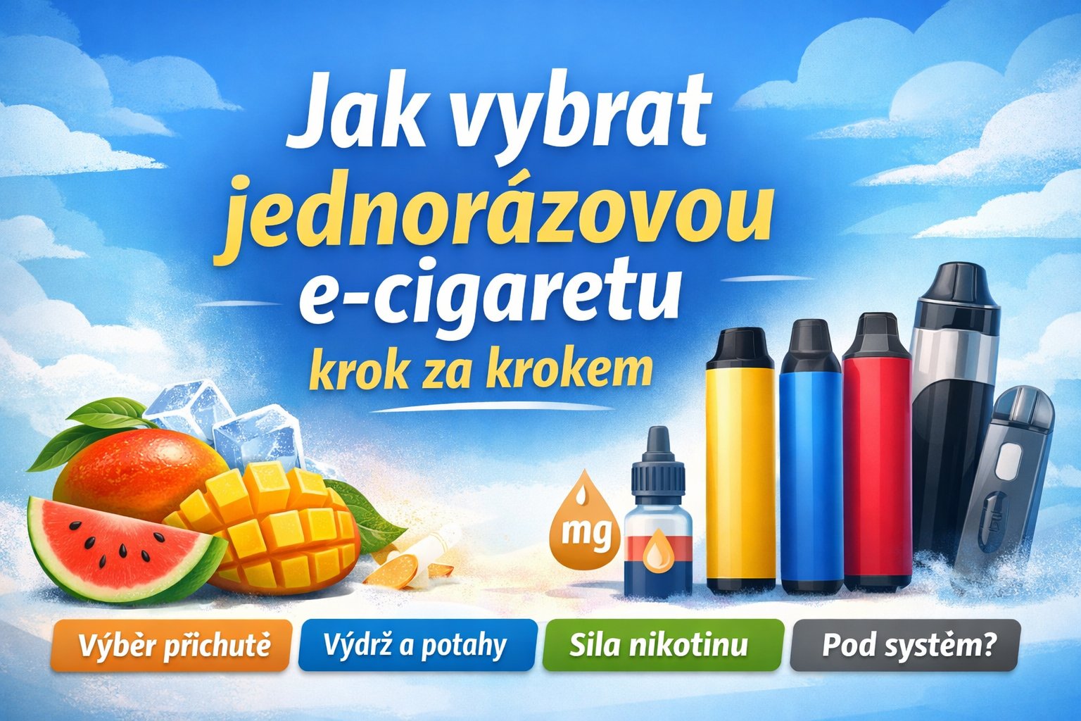Jak vybrat jednorázovou e-cigaretu