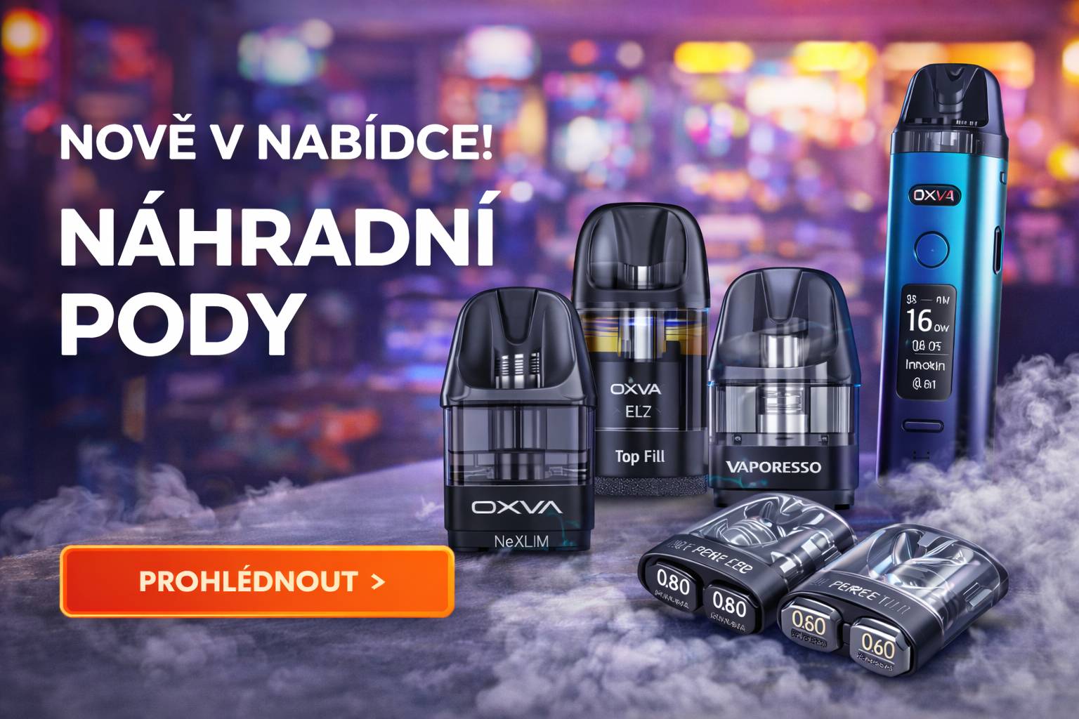 Náhradní pody značky OXVA
